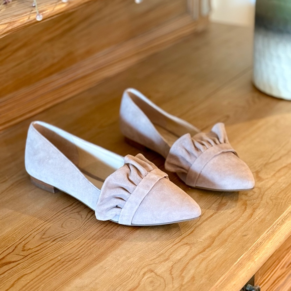 Sole Society Pink Suede Flats